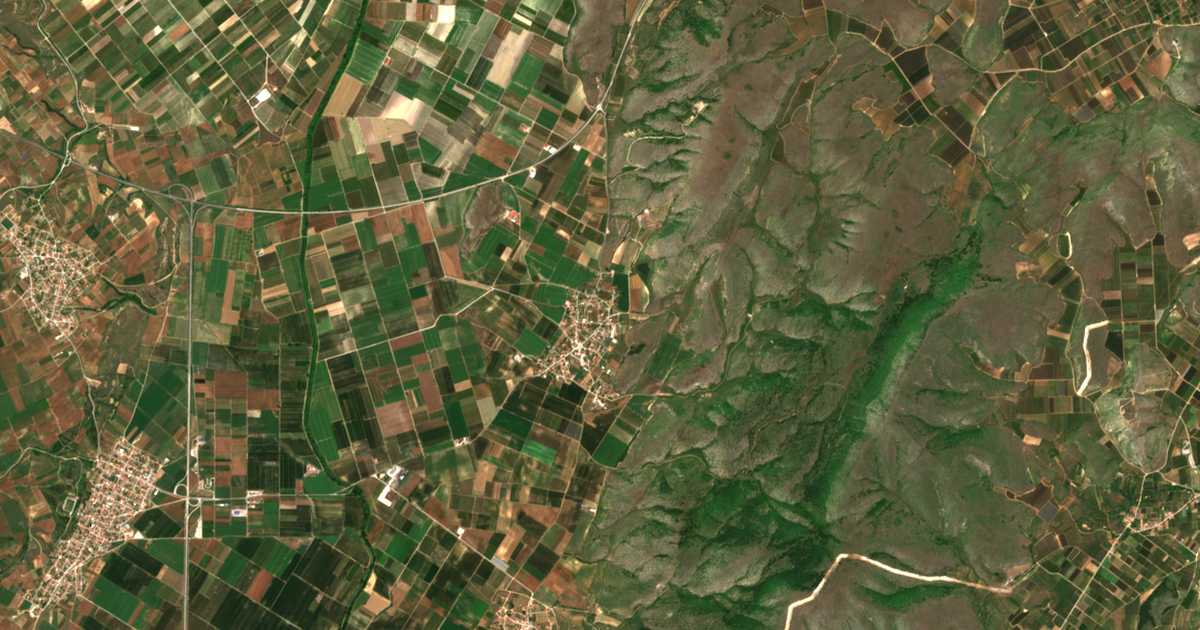 Satellitenkarte von Antígonos