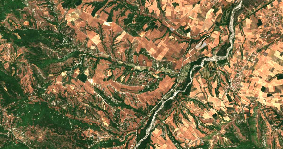 Satellitenkarte von Kranochori