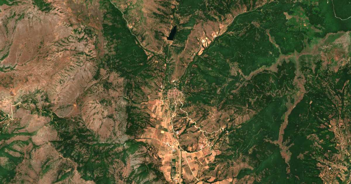 Satellitenkarte von Gérmas