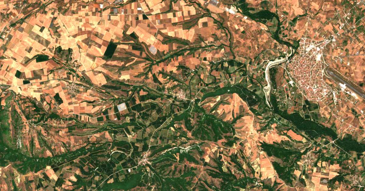 Satellitenkarte von Lachanókipoi