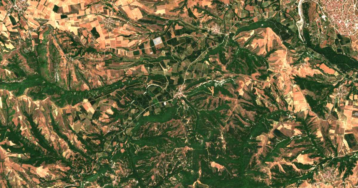 Satellitenkarte von Lakkómata