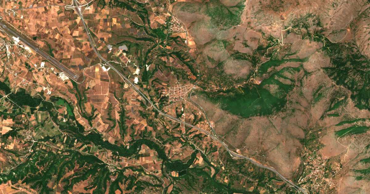 Satellitenkarte von Neo Kostarazi