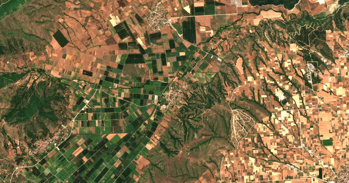 Satellitenkarte von Droserón