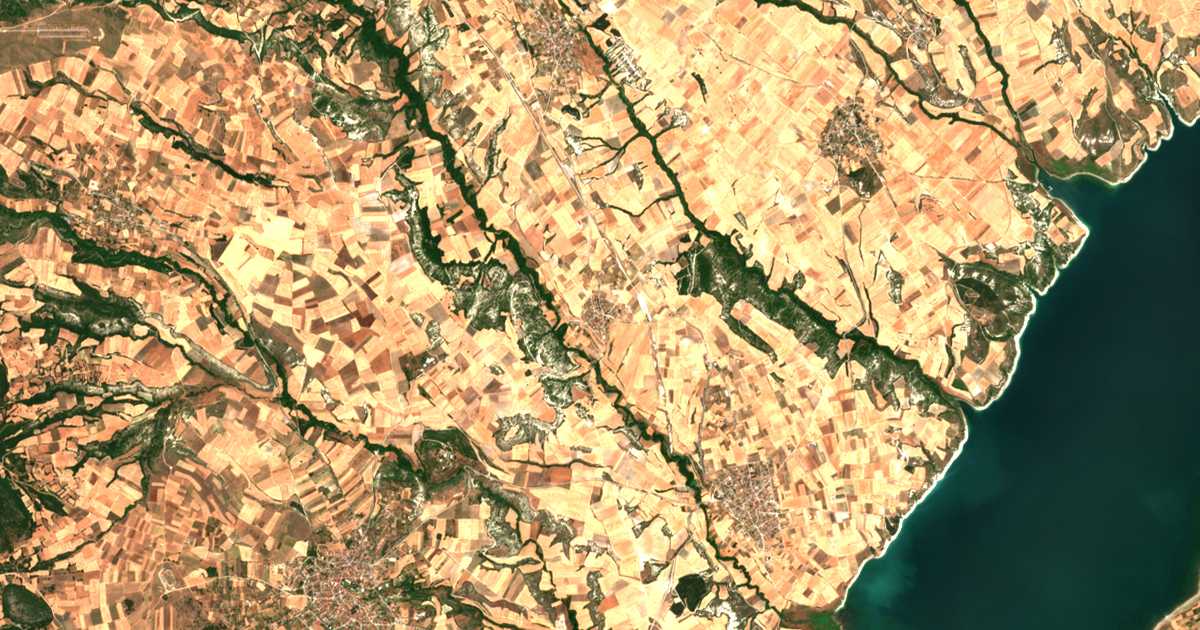 Satellitenkarte von Kípos