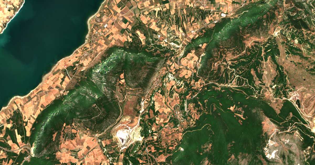 Satellitenkarte von Prosílion