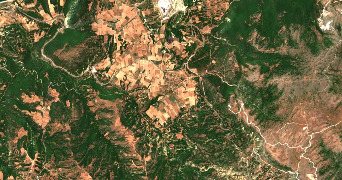 Satellitenkarte von Trigonikón