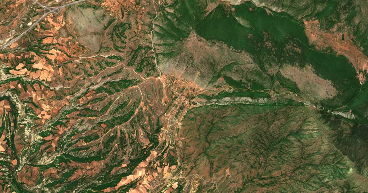 Satellitenkarte von Palaiókastron