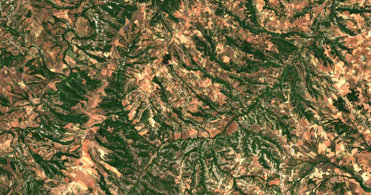 Satellitenkarte von Vrontí
