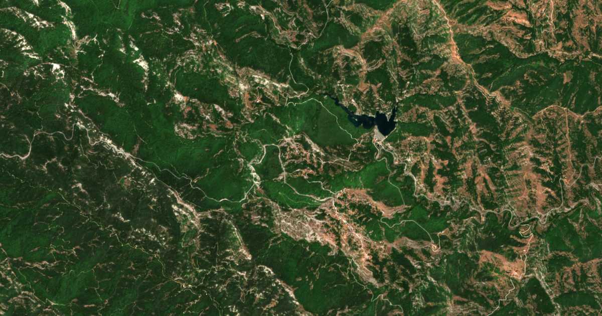 Satellitenkarte von Vithos